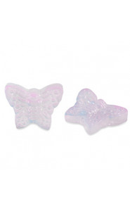 Glass bead 16mm Butterfly - Lilac